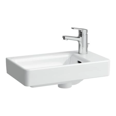 Laufen Base Тумба с раковиной, 47x26.5x53см, 1 дверца, петли справа, органайзер для ящика, цвет: белый глянцевый