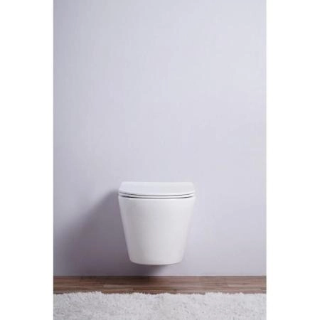 Унитаз Esbano CLAVEL (White) подвесной безободковый микролифт