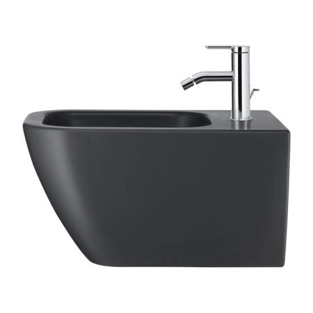 Duravit Happy D.2 Биде подвесное 355x540мм, с переливом 1 отв для смес,  с покрытием WG, цвет: антрацит матовый