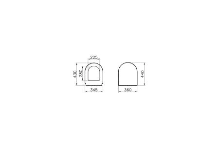 Сиденье для унитаза VitrA Zentrum  94-003-009 круглое белое дюропласт с микролифтом
