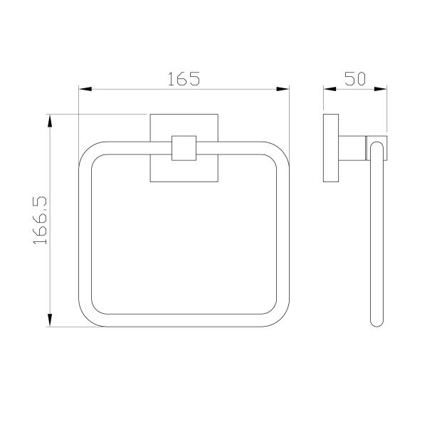 Кольцо для полотенец WONZON & WOGHAND POLO, Хром (WW-8913)