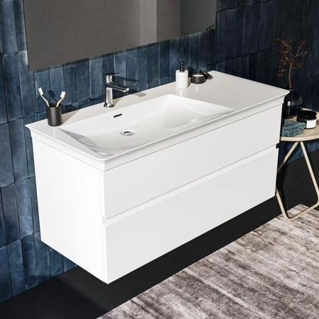 Ideal Standard Finesse Тумба с раковиной 120x50см, подвесная, SX, 2 ящика, 1 отв., цвет: белый матовый