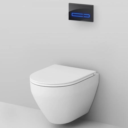 Комплект AM.PM Spirit 2.0 IS450A38.701700 инсталляция с унитазом и клавишей Touchless Pro стекло