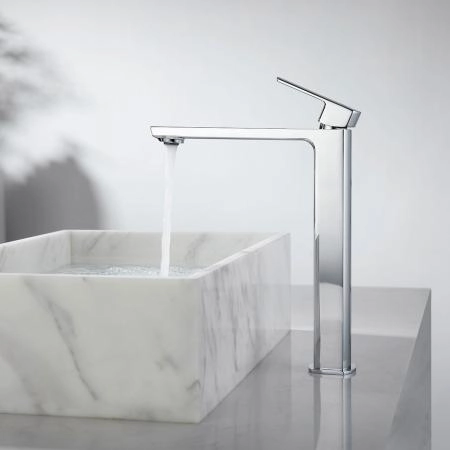 Смеситель высокий для раковины Vincea Next VBF-1N2CH однорычажный, хром