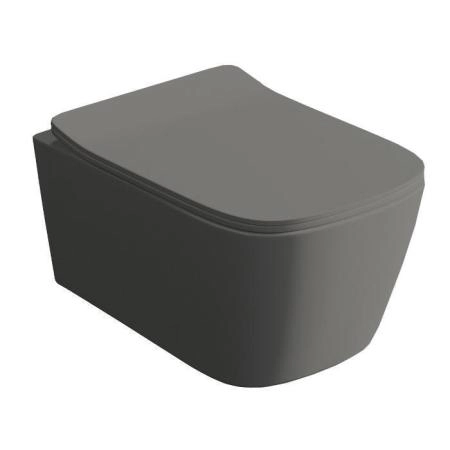 Artceram A16 Унитаз подвесной 36x52см, безободковый, saniglaze, the.reel, цвет: grigio olivia