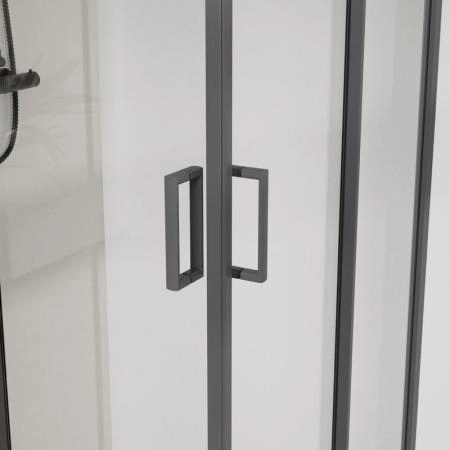 Душевой уголок Vincea City VSS-5CT8010CLGM, 1000*800, вороненая сталь, стекло прозрачное