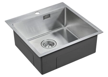 Кухонная мойка Paulmark VELTEN PM905151-BS 510х510мм брашированная нерж. сталь