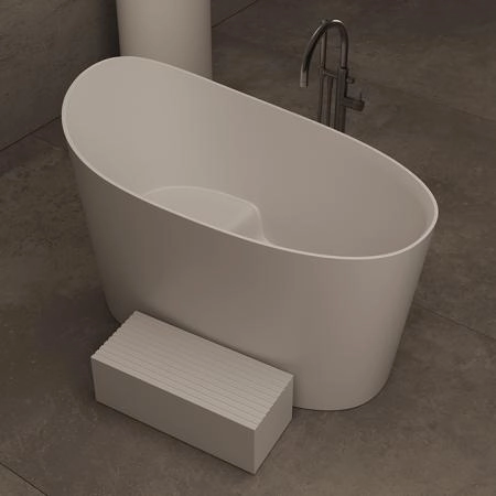 Dea Design Single Ванна 130х70х85см., отдельностоящая, Solid Surface, цвет: White №18