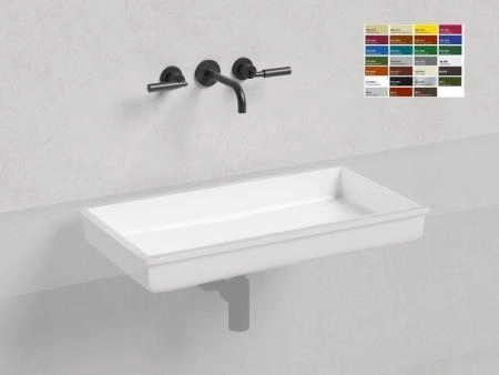 Раковина Salini MAREA 10 RAL S-Sense покраска RAL глянцевая 75x40 1802110GF встраиваемая