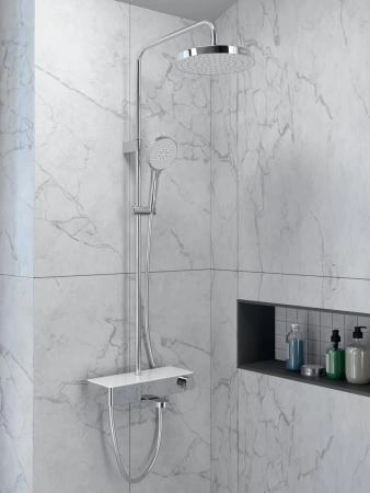 Душевая система VitrA Core Round A47309EXP с термостатическим смесителем и ручным душем хром