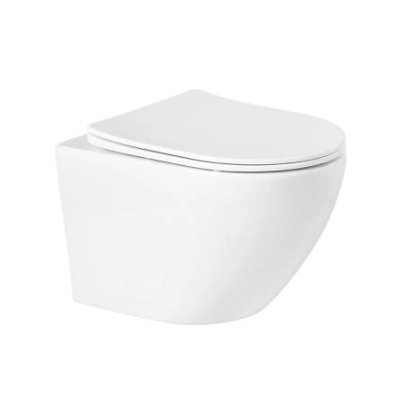 Унитаз подвесной Belbagno SFERA-R BB046CHR безободковый 49 см