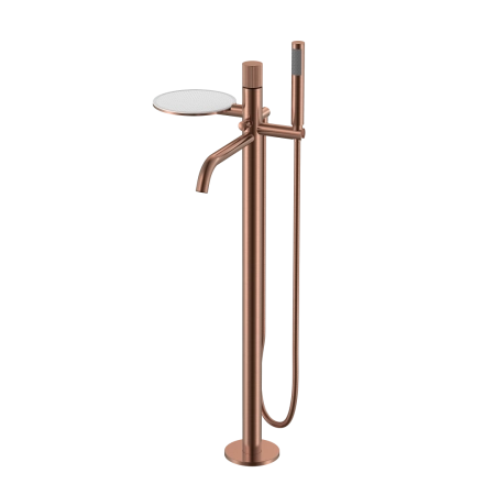 Смеситель STICK Boheme напольный COPPER BRUSHED LINEA 129-CB.3