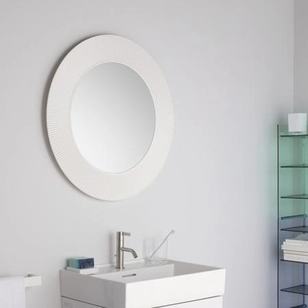 Laufen Kartell Зеркало круглое d=78см, настенное, без подсветки, цвет: белый