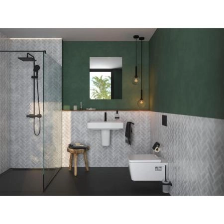Унитаз Hansgrohe 60208450 EluPura Original Q подвесной 540х360, безободковый, с сиденьем, Белый глянец