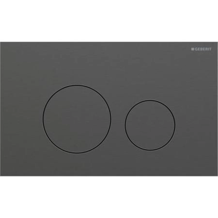 Geberit Sigma40 Клавиша для двойного смыва, круглая: Хромированный черный