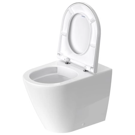 Duravit D-Neo Унитаз 37х58х40см., напольный, безободковый, слив в стену, цвет: белый