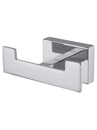 Двойной крючок для ванной WONZON & WOGHAND FLAT, Хром (WW-9725)