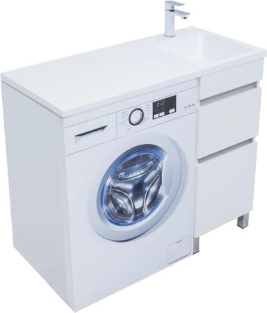 Тумба под раковину Aquanet Вега 40 белый глянец