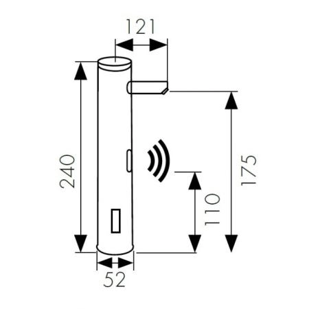 Смеситель для раковины KAISER Sensor (38521) хром