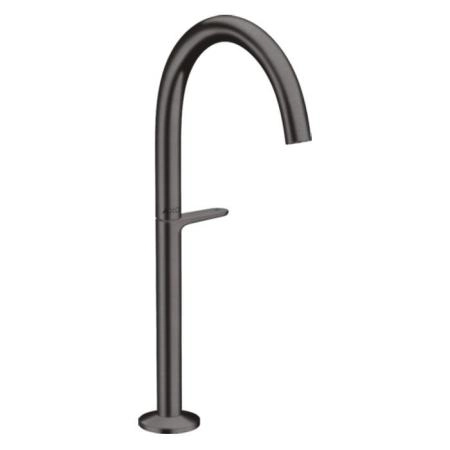 Axor One Смеситель для раковины Sel 260, на 1 отв., высокий, с донным клапаном Push-Open, цвет: шлифованный черный хром