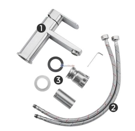 Смеситель для раковины Frap F10805 сатин