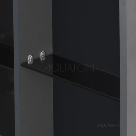 Зеркальный шкаф AQUATON Сохо 60 графит левый 1A258302AJA0L