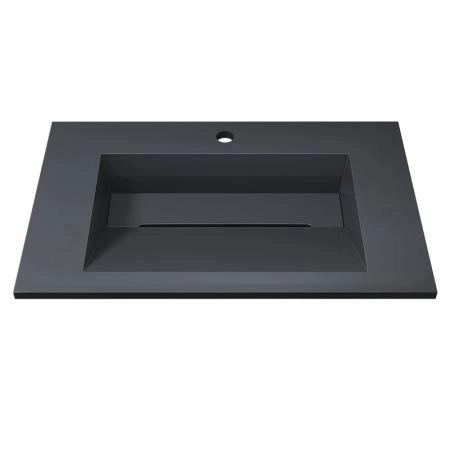 Раковина для ванной полувстраиваемая Uperwood Next Premium 70 см, прямоугольная, серый глянец