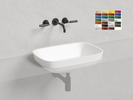 Раковина Salini MAREA 02 S-Stone покраска RAL матовая 60x40 1802202MF полувстраиваемая