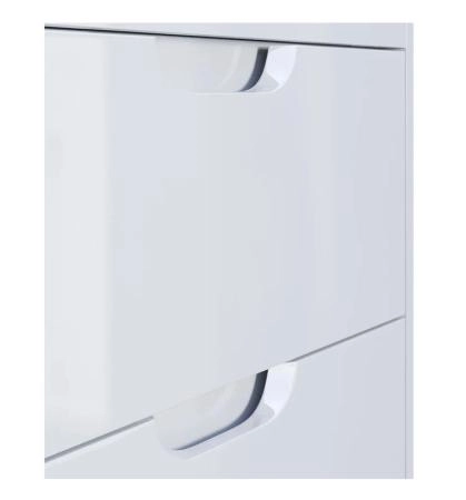 Тумба с раковиной для ванной Uperwood Modul 65 см, подвесная, глянцевая, белая
