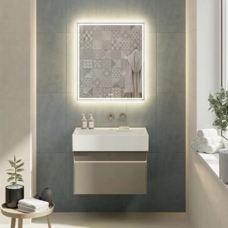 Тумба Kerama Marazzi LOGICA ЛОДЖИКА LOG.70.2\SAN подвесная 2 ящика 70 см, песчаный