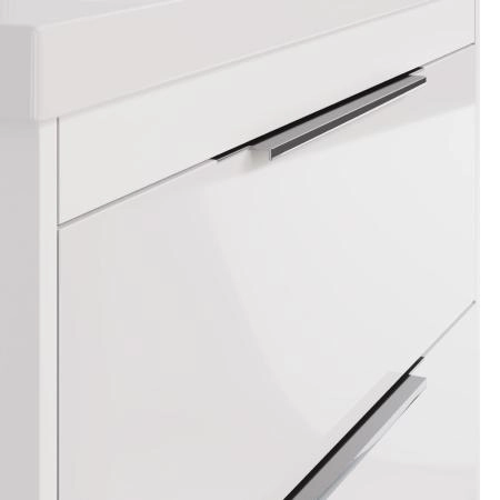 Тумба под раковину Dreja PRIME 60 см, подвесная/напольная, белый глянец 99.9300