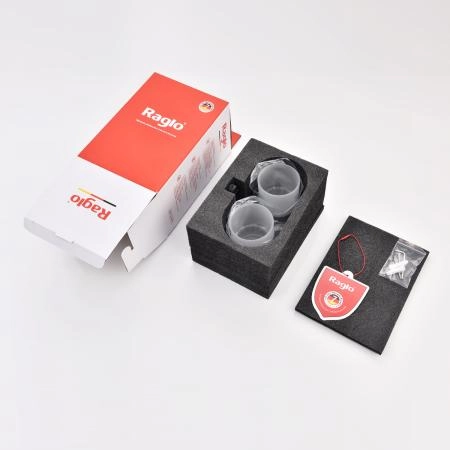 Стакан для ванной комнаты RAGLO R300.08.06, двойной, черный