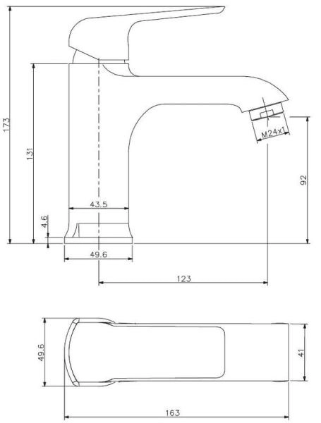 Смеситель для раковин ESKO DUBLIN DB 26 хром