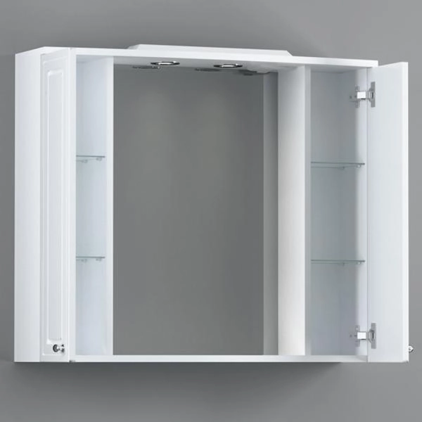 Зеркальный шкаф RedBlu by Damixa Palace One M41MPX0851WG белый глянцевый