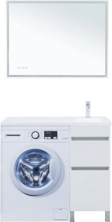 Тумба под раковину Aquanet Вега 40 белый глянец