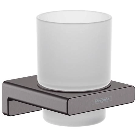 Hansgrohe AddStoris Стакан для зубных щеток, цвет: шлифованный черный хром