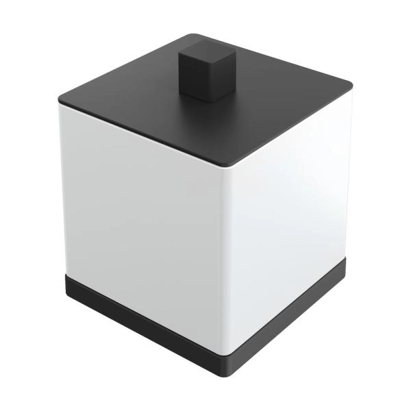 Стакан Boheme для ватных дисков Qubic Black 10964-B