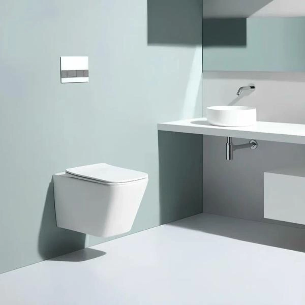 Унитаз Cerutti SPA MAIELLA Aria MW подвесной безободковый белый матовый CT9164 (500х350х320)