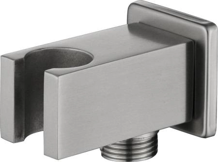 Подключение для душевого шланга с держателем для душа BELBAGNO NOVA BB-DHLA-IN сатин