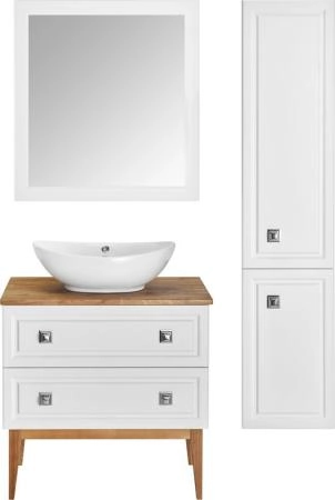 Тумба под раковину ASB-Woodline Каталина 80 "White"