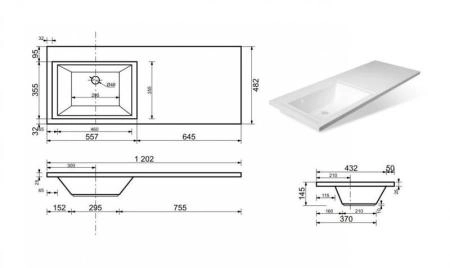 Тумба напольная Style Line Даллас 120, Люкс венге, PLUS