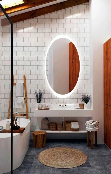 Зеркало Континент Lily LED 570х770 с подсветкой ЗЛП688