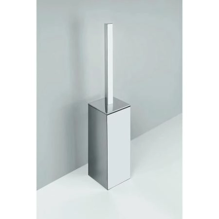 Туалетный ершик Colombo Basic Q В3706 с колбой, напольный h49.2см, пластик/хром