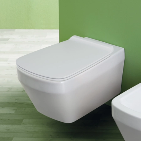 Simas Baden Baden Унитаз подвесной безободковый 56х36 см,   цвет: белый