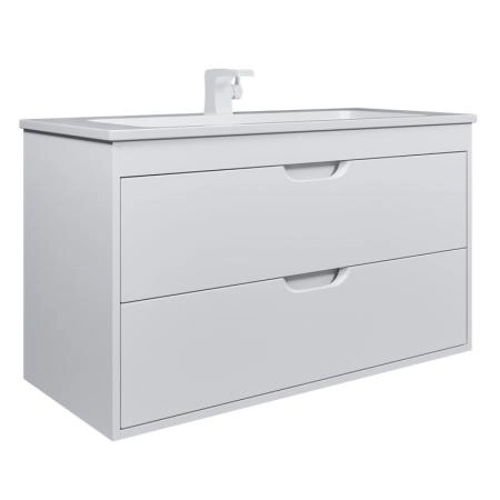 Тумба под раковину для ванной Uperwood Modul 100 см, подвесная, матовая, белая