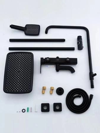 Душевая система Gappo G2418-26 с изливом черный матовый