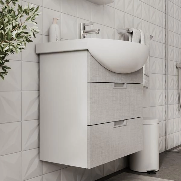 Тумба для ванной Volna Vario Sf 60.2Y Софт/белый подвесная (Балтика) раковина отдельно