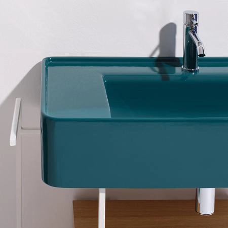 Simas Ratio Раковина чаша подвесная 75x46xh18 см, с 1 отв. для смесителя, без перелива, цвет: menta
