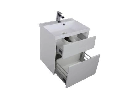 Тумба под раковину Aquanet Латина 60 цвет белый 2 ящика