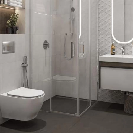 Унитаз Kerama Marazzi MODULA МОДУЛА MO.wc.02 подвесной безободковый с крепежом, белый глянцевый